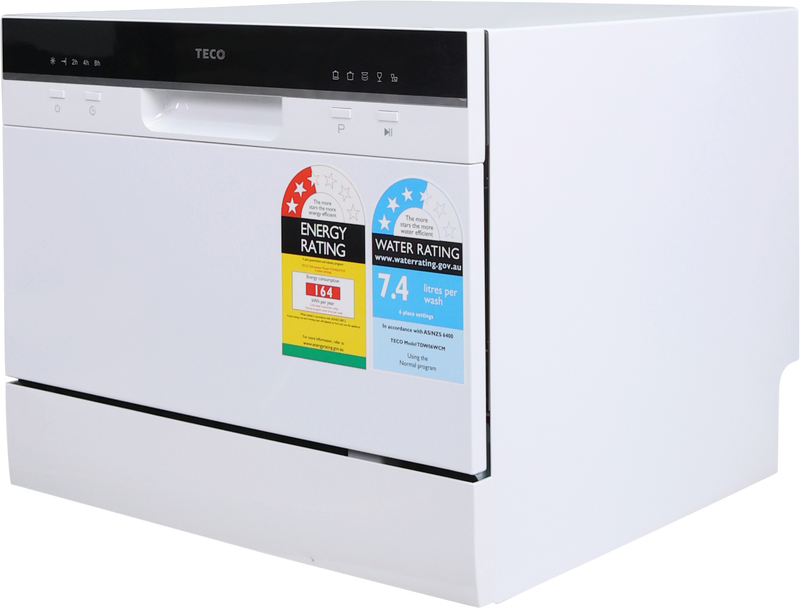 TECO- 6 Place free standing Benchtop white Dishwasher TDW06WCM available in all States