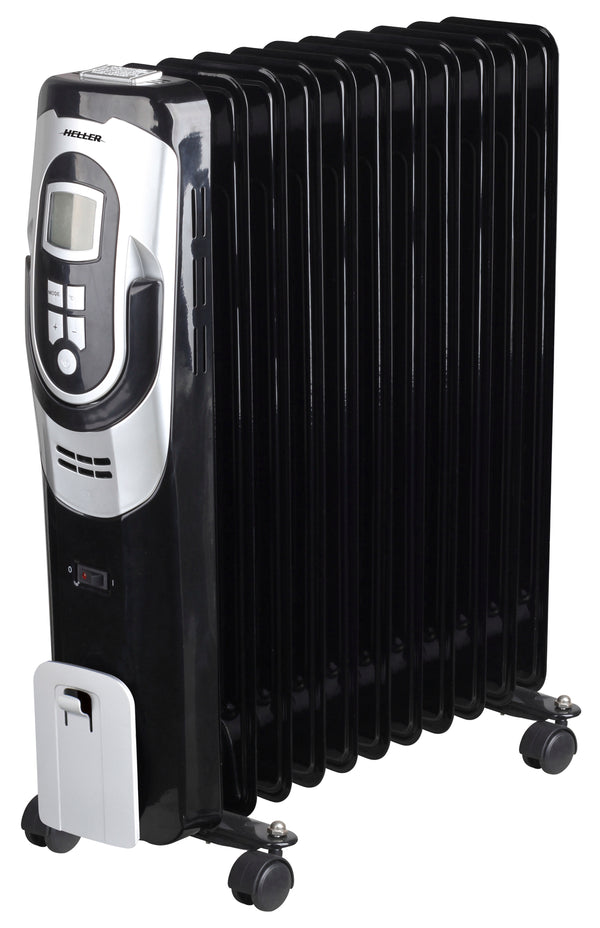Heller 2400W 11 Fin Wi-Fi Oil Black Heater 24-hour timer
